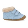 4069 D BLUE barefoot zimni obuv oldsoles quilty bear pave dusty blue 1