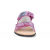 24M007.001 650 barefoot sandalky koel4kids amelia fuchsia flowers ruzove 3