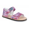 24M007.001 650 barefoot sandalky koel4kids amelia fuchsia flowers ruzove 1