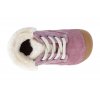 33 13989 29 barefoot zimni obuv lurchi frozy suede wildberry ruzova 6