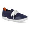 636416 barefoot tenisky bobux play knit navy orange modre 1