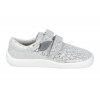 BF0001 W N SILVER SHINE barefoot tenisky beda silver shine stribrne 2