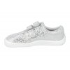 BF0001 W N SILVER SHINE barefoot tenisky beda silver shine stribrne 4