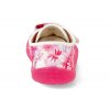 07M035.50B 650 barefoot platenky koel4kids dud textile fuchsia flowers ruzove 5