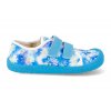 07M035.50B 150 barefoot platenky koel4kids dud textile cyan flowers modre 2