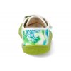 07M035.50B 320 barefoot platenky koel4kids dud textile mint flowers zelene 5