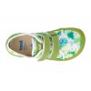 07M035.50B 320 barefoot platenky koel4kids dud textile mint flowers zelene 6
