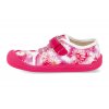 06M017.50B 650 barefoot platenky koel4kids bonie medium vegan fuchsia flowers ruzove 4