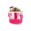 06M017.50B 650 barefoot platenky koel4kids bonie medium vegan fuchsia flowers ruzove 5
