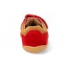 BV13400B660 barefoot tenisky blifestyle skink bio velours feuerrot cervene 5