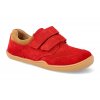 BV13400B660 barefoot tenisky blifestyle skink bio velours feuerrot cervene 1