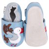 Chaussons cuir Cigognebleue Back