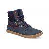 08T017.233 100 barefoot kotnikove zimni boty s membranou koel derek hydro warm navy modra 1