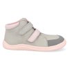 FF GR PINK barefoot detske kotnikove boty baby bare febo fall grey pink sede 2