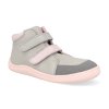 FF GR PINK barefoot detske kotnikove boty baby bare febo fall grey pink sede 1