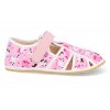 H J3D RUZ barefoot detske prezuvky jonap home jednorozec otevrene ruzove 2