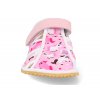 H J3D RUZ barefoot detske prezuvky jonap home jednorozec otevrene ruzove 3
