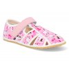 H J3D RUZ barefoot detske prezuvky jonap home jednorozec otevrene ruzove 1