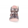 W070 353A barefoot detske zimni boty d d step w070 353a stribrne 3