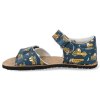 24M007.011 110 S barefoot detske sandaly koel amelia tractor blue modre 4