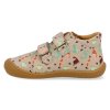 46203 299 barefoot detske kotnikove boty develab baby sft shoe 2velcro beige combi fantasy 4