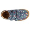 46203 699 barefoot detske kotnikove boty develab baby sft shoe 2velcro blue combi fantasy 6