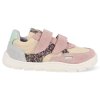 47058 479 barefoot detske tenisky develab low cut sneaker 2velcro old pink fantasy 2