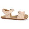 CB.RUF1 4245 barefoot detske sandaly tip toey joey ruffle candy cream 2