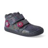 barefoot kotnikova obuv chameleon velours glitter graphit velcro m 3