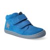 barefoot kotnikova obuv filii chameleon velours electric blue velcro m 3