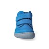 barefoot kotnikova obuv filii chameleon velours electric blue velcro m 4