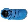 barefoot kotnikova obuv filii chameleon velours electric blue velcro m 1