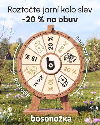 🎡 Roztočte jarní kolo a hrajte o slevy na nákup barefoot bot. ⏳ Šanci máte jen do 2. března, tak si ji nenechte utéct. 🌷...
