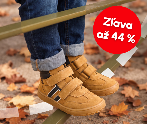 HZľava až 44 % na detskú členkovú obuv