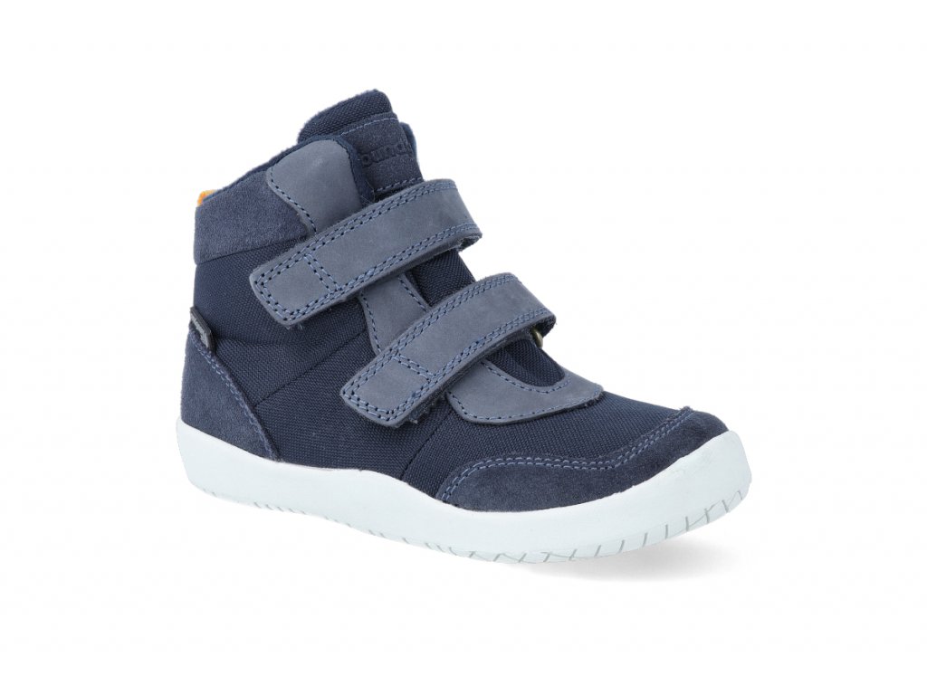 barefoot kotnikova obuv s membranou bundgaard birk tex navy ws BG303242 519 2