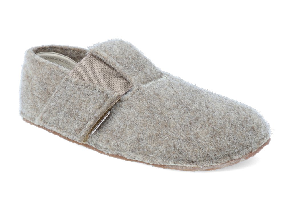Barefoot papuče Pegres - bez prierezov Hnedá plstené | Bosonôžka Barefoot papuče Pegres - bez prierezov Hnedá plstené | Bosonôžka