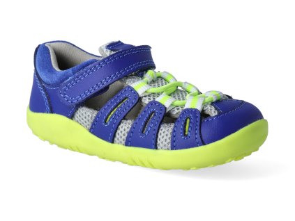 barefoot sandaly bobux summit blueberry neon step up 2