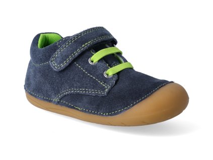 barefoot kotnikova obuv lurchi farino suede navy 2