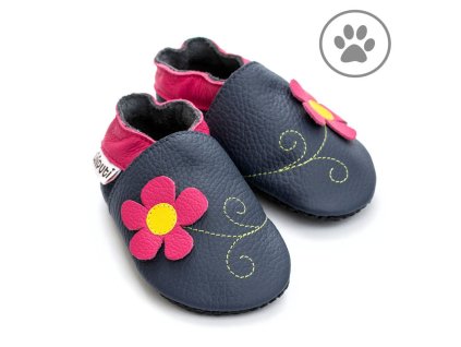 liliputi soft paws baby shoes spring flower 4257