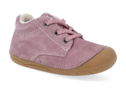 barefoot zateplena obuv lurchi flori suede wildberry 4