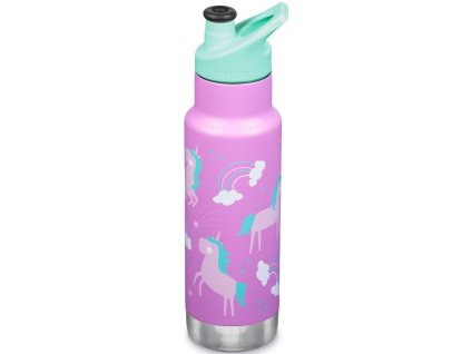 26367 detska termolahev klean kanteen insulated kid classic narrow sport cap unicorns 355 ml