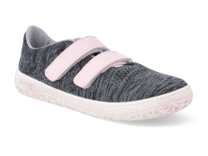 KNITT 3D CRUZM barefoot tenisky jonap knitt 3d cernoruzova melir 1