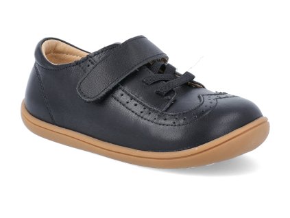 BBA221126 BK barefoot tenisky little blue lamb brogue black 1