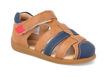 BBB225131 BL barefoot sandalky little blue lamb little gladiator brown hnede 1