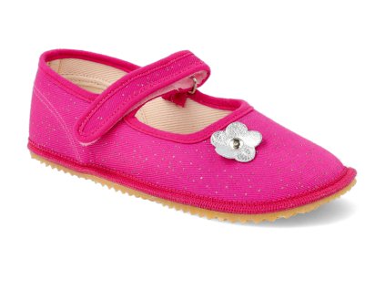 BF060010 BA PINK SH barefoot prezuvky beda sirsi typ baleriny pink shine 1