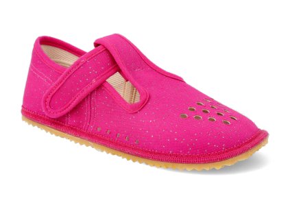 BF060010 W PF PINK SH barefoot prezuvky beda sirsi typ pink shine ruzove perforovane 1