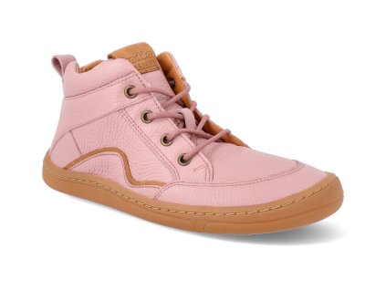 Barefoot kotníková obuv Froddo - BF Lace-up Pink tkanička růžová (Veľkosť 34, Vnútorná dĺžka topánky (mm) 226, Vnútorná šírka topánky (mm) 77)