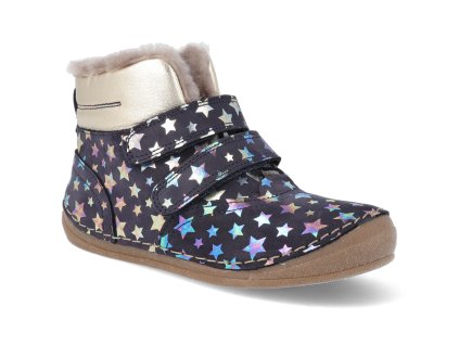 G2110113 22 zimni obuv froddo flexible sheepskin stars modra 1