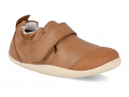 Barefoot dětské capáčky Bobux - Xplorer Go Caramel hnědé (Veľkosť 19, Vnútorná dĺžka topánky (mm) 123, Vnútorná šírka topánky (mm) 57)