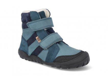 Barefoot zimná obuv s membránou Koel - Milo Hydro Tex Turquoise blue